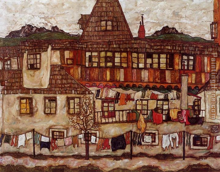 Egon Schiele House with Drying Laundry
